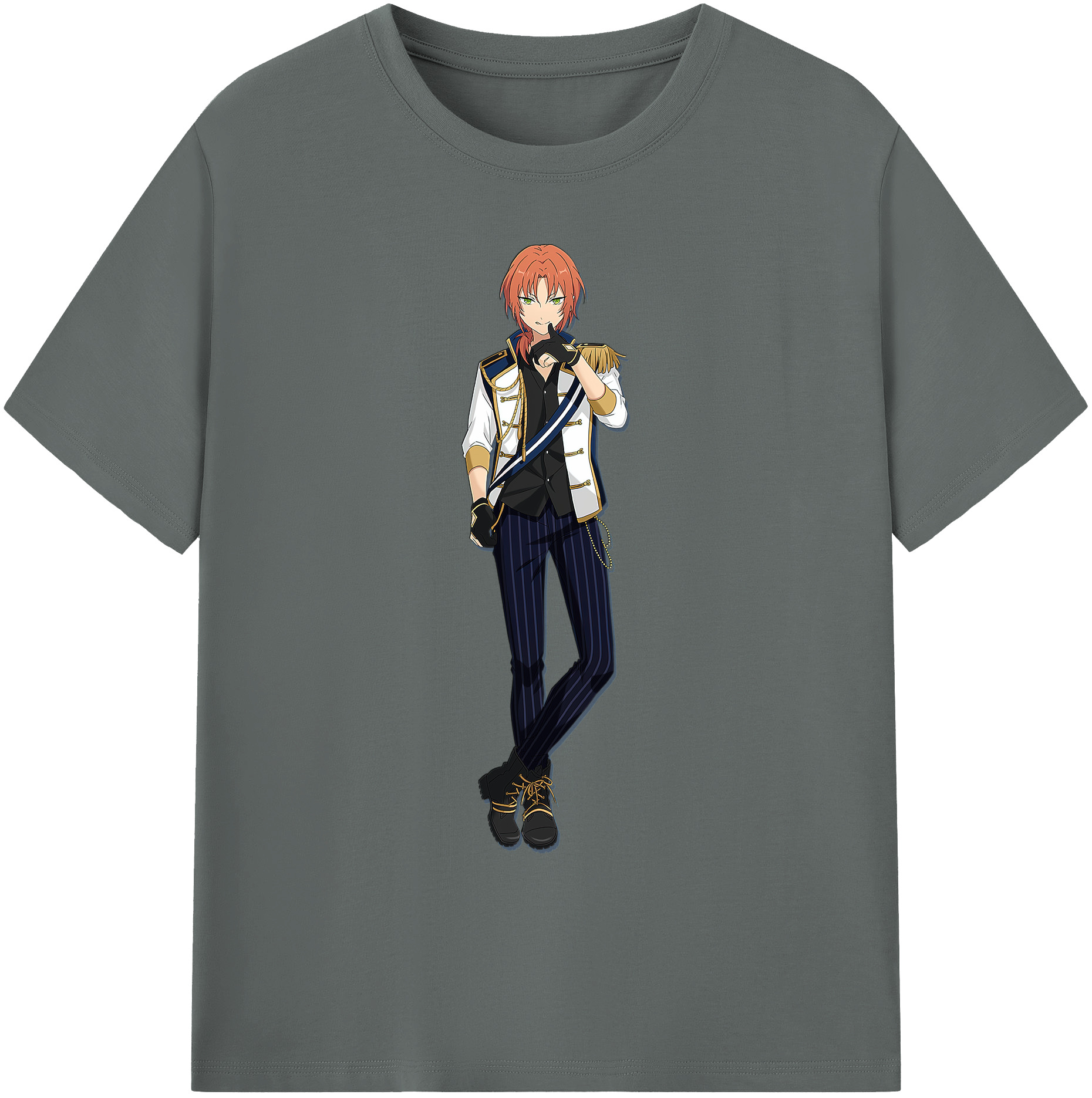 （画像用） あんさんぶるスターズ! Ensemble Stars 綿100％ メンズ半袖Tシャツ｜肌触りやわらか＆通気性